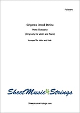 Dinicu/Heifetz - Hora Staccato, for Violin and Viola Duo P.O.D. cover